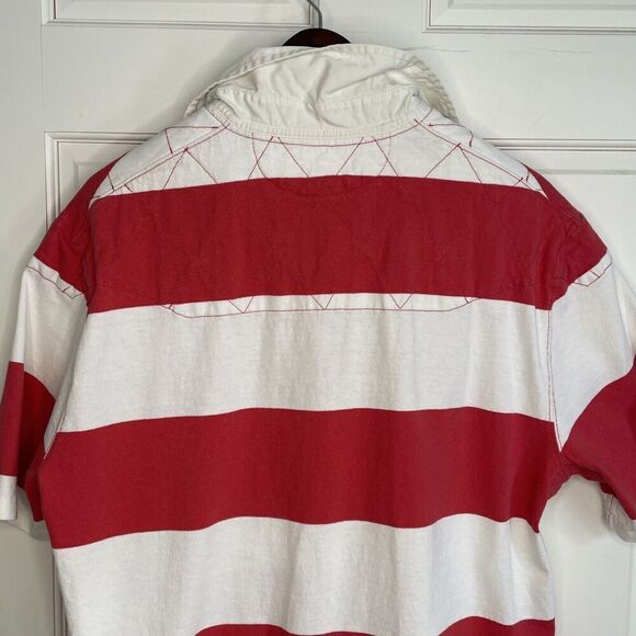 Vintage Polo by Ralph Lauren Rugby Shirt Bold Stripe Polo Size M Cotton 90s - Picture 11 of 15